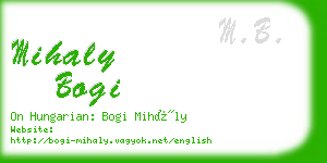 mihaly bogi business card